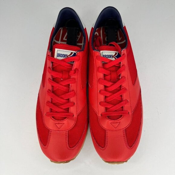 Brooks Womens 1101661D667 Vanguard Retro Red Lace Up Size 11.5 Running Shoes - Picture 4 of 9